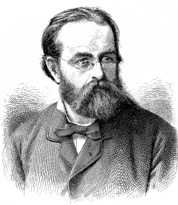 Framed Print : Historic drawing, portrait of Josef Gabriel von Rheinberger