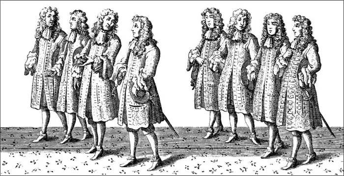 Framed Print : Historic drawing, traditional costumes of the members of the House of Commons in England in the 17th century Framed Print : Historic drawing, traditional costumes of the members of the House of Commons in England in the 17th century