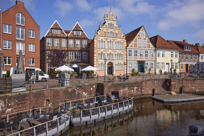 Framed Print : Historic half-timbered houses and gabled houses Framed Print : Historic half-timbered houses and gabled houses