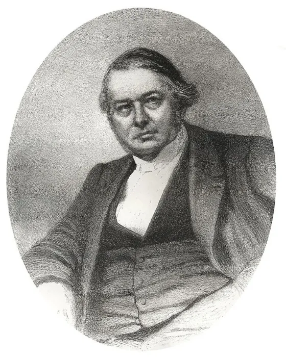 Framed Print : Historic lithography from the 19th century