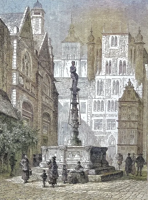 Framed Print : The historic market square of Hildesheim