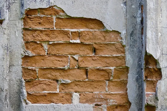Framed Print : Historic masonry, need for renovation, Germany