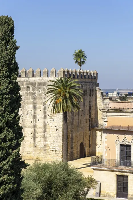 Framed Print : Historic Moorish fortress in the middle of a city