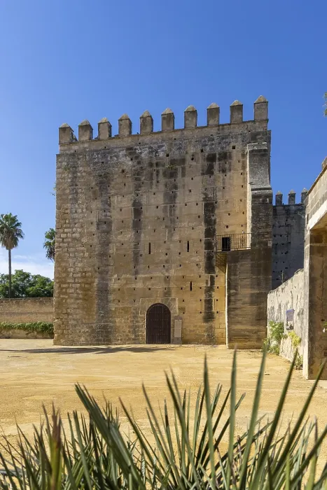 Framed Print : Historic Moorish fortress in the middle of a city