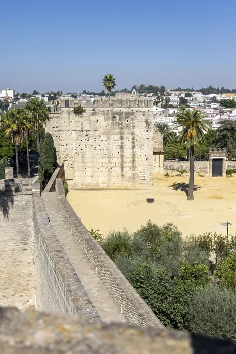 Framed Print : Historic Moorish fortress in the middle of a city