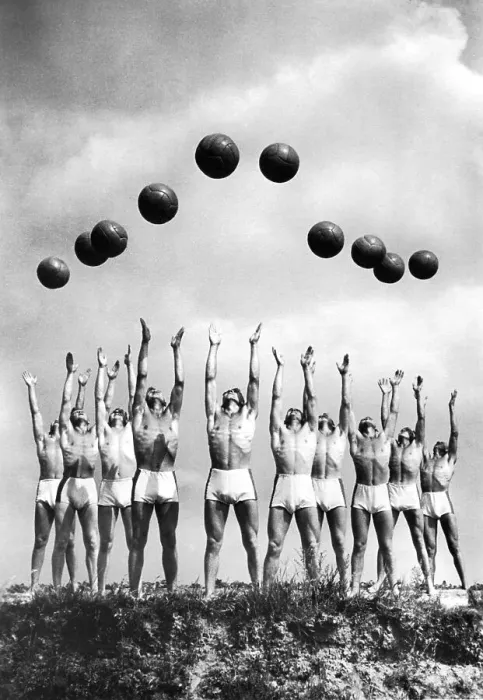 Framed Print : Historic photo, ball gymnastics, ca. 1940