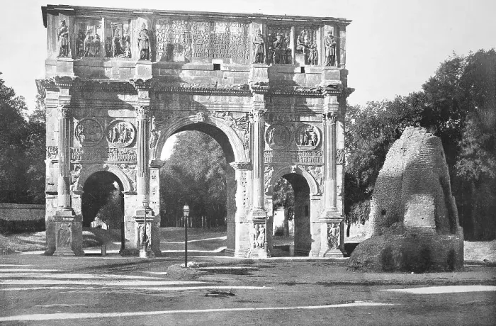 Framed Print : Historic photo (ca 1880) of the Arch of Constantine