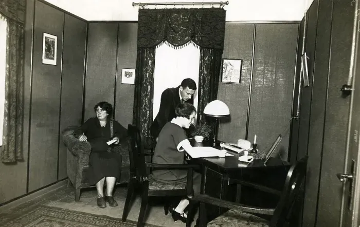 Framed Print : Historic photo, office scene, ca. 1935