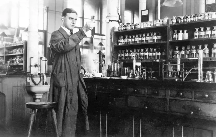 Framed Print : Historic photo, pharmacist, ca. 1915 Framed Print : Historic photo, pharmacist, ca. 1915