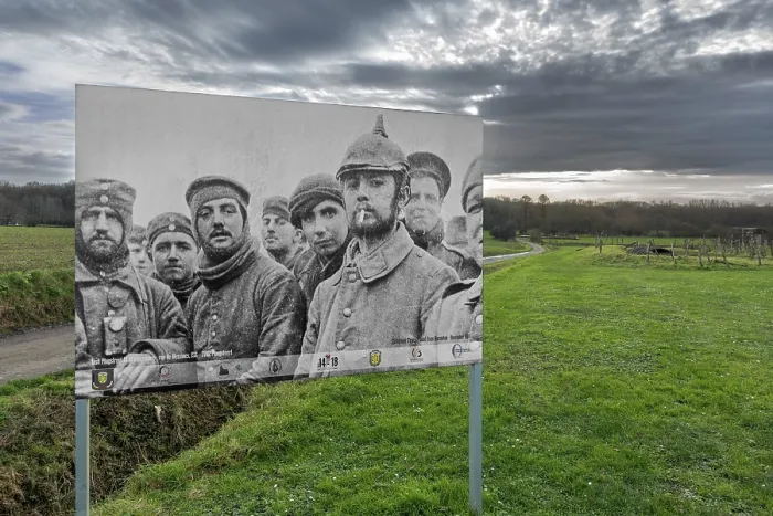 Framed Print : Historic photograph of Christmas Truce