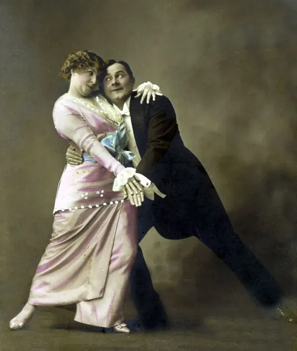 Framed Print : Historic photograph, couple dancing, around 1915 Framed Print : Historic photograph, couple dancing, around 1915