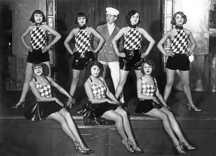 Framed Print : Historic photograph, dance group, around 1928 Framed Print : Historic photograph, dance group, around 1928