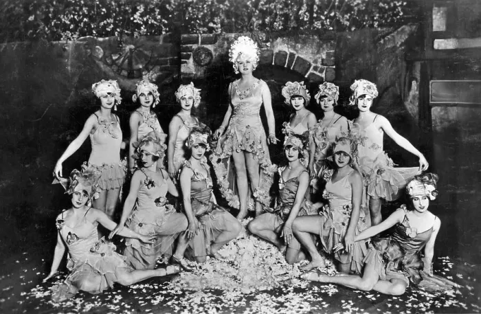 Framed Print : Historic photograph, dancing group