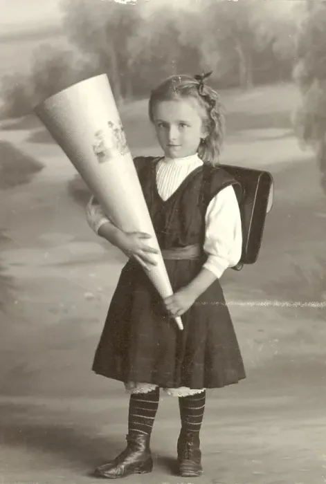 Framed Print : Historic photograph: first day at school Framed Print : Historic photograph: first day at school