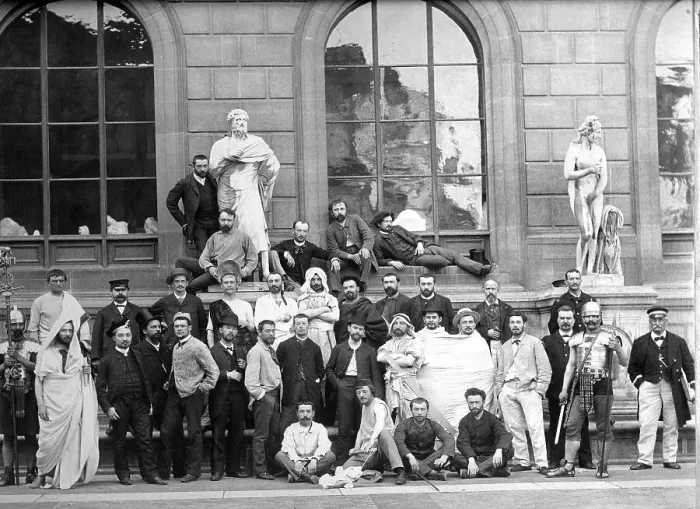 Framed Print : Historic photograph, group of artists, around 1914 Framed Print : Historic photograph, group of artists, around 1914