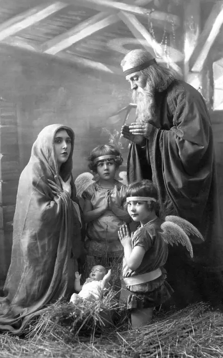 Framed Print : Historic photograph, holy family