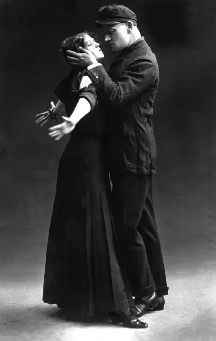Framed Print : Historic photograph, passion, kiss, around 1925