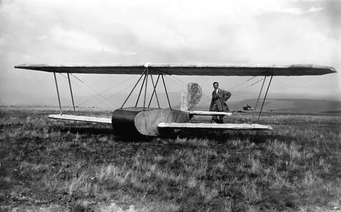 Framed Print : Historic photograph, pioneer of aviation