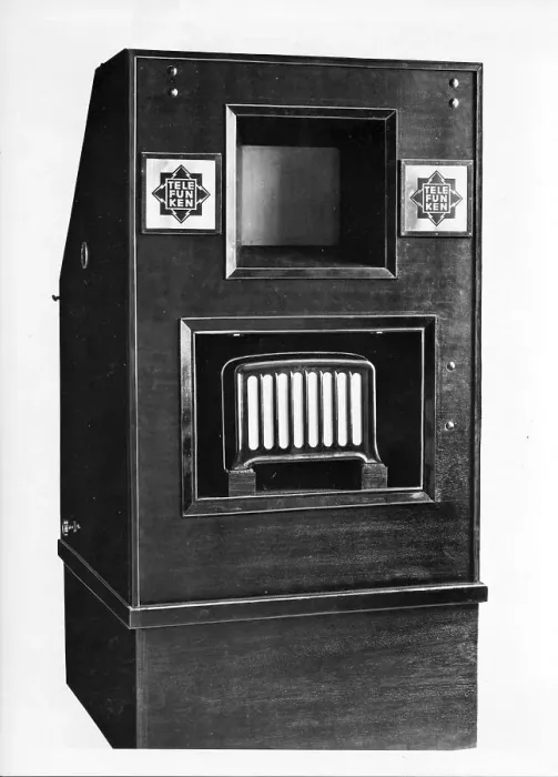 Framed Print : Historic photograph, Telefunken television vhf