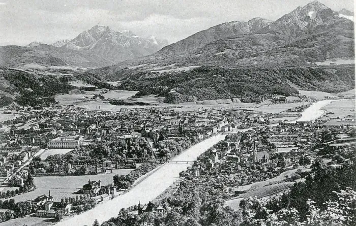Framed Print : Historic postcard about 1900 Innsbruck Tyrolia Austria Framed Print : Historic postcard about 1900 Innsbruck Tyrolia Austria