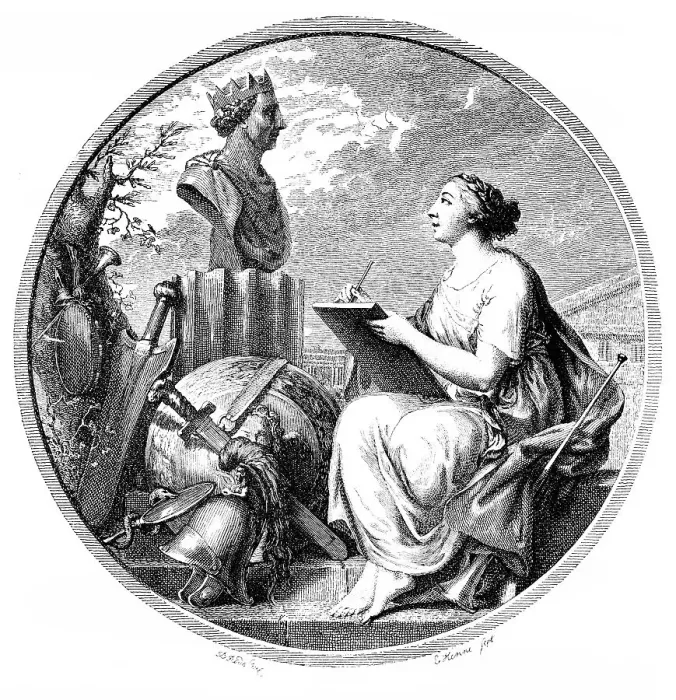 Framed Print : Historic print, copper engraving Framed Print : Historic print, copper engraving