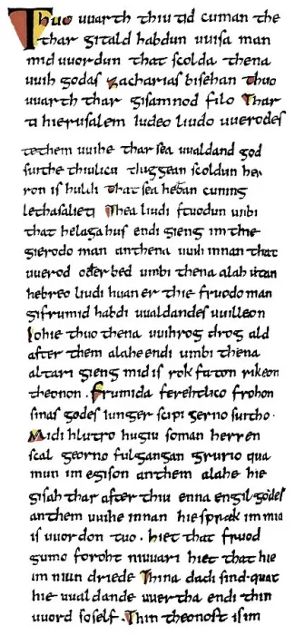 Framed Print : Historic print, manuscript, codex cottonianus Framed Print : Historic print, manuscript, codex cottonianus