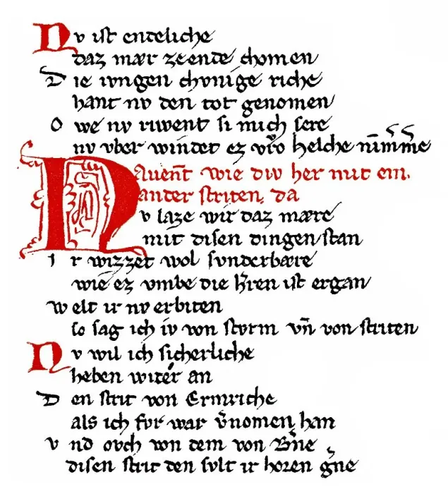 Framed Print : Historic print, manuscript, rhyming couplet verses from Dietrich's Flight Framed Print : Historic print, manuscript, rhyming couplet verses from Dietrich's Flight