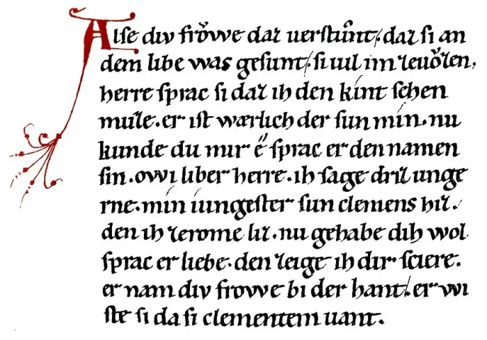 Framed Print : Historic print, manuscript, Vorau Manuscript