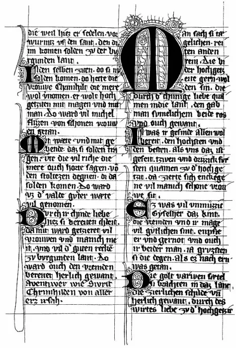 Framed Print : Historic print, Pruenn-Munich Manuscript Framed Print : Historic print, Pruenn-Munich Manuscript