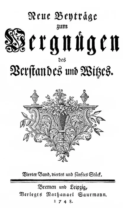 Framed Print : Historic print, title page of Bremer Beitraege