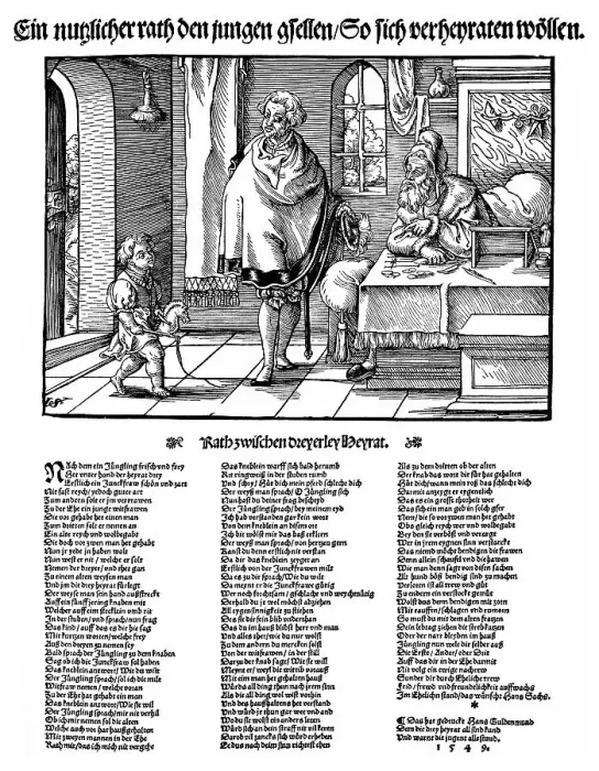Framed Print : Historic print, woodcut from 1549