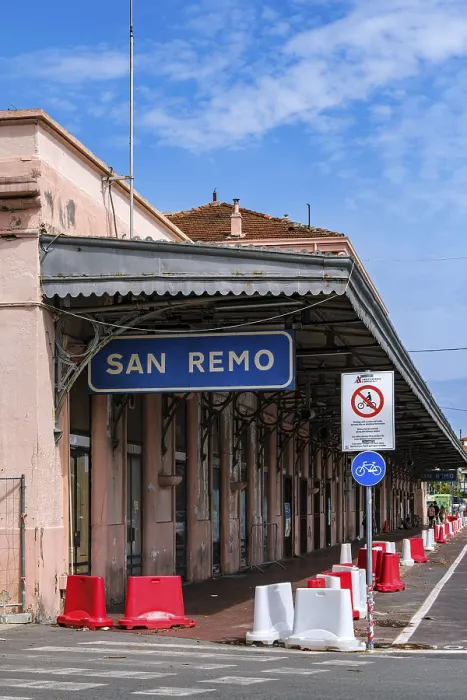 Framed Print : Historic railway station building from 1872