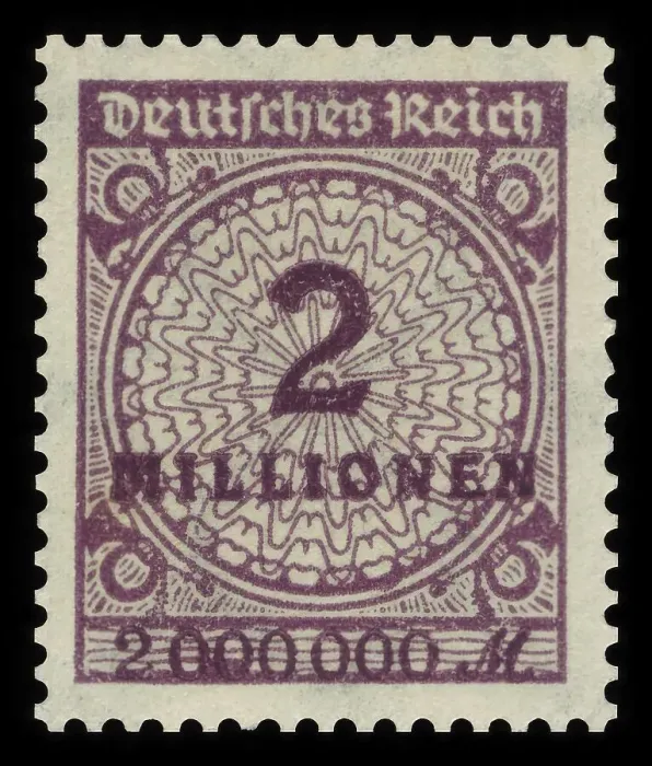 Framed Print : Historic stamp, German Reich, inflation Framed Print : Historic stamp, German Reich, inflation