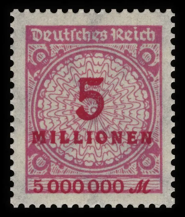 Framed Print : Historic stamp, German Reich, inflation Framed Print : Historic stamp, German Reich, inflation