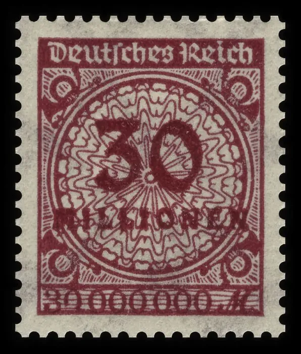 Framed Print : Historic stamp, German Reich, inflation Framed Print : Historic stamp, German Reich, inflation