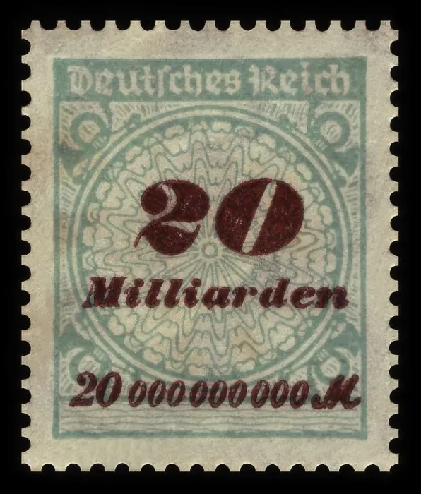 Framed Print : Historic stamp, German Reich, inflation Framed Print : Historic stamp, German Reich, inflation