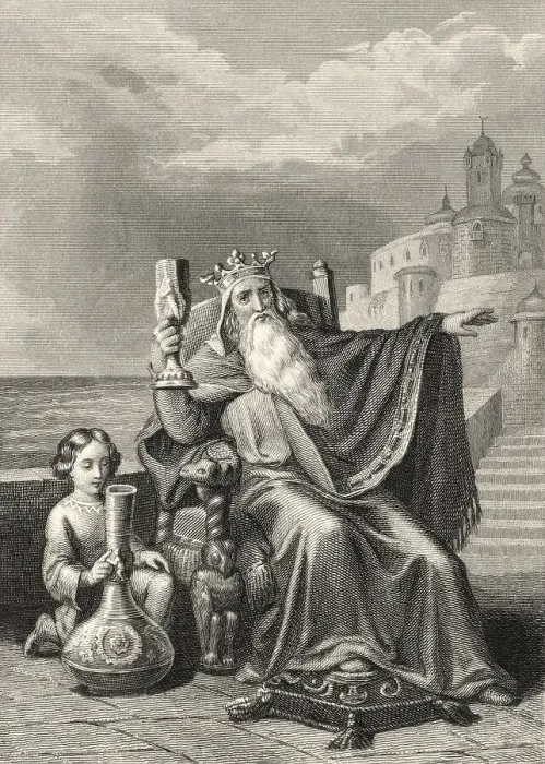 Framed Print : Historic steel engraving from the 19th century