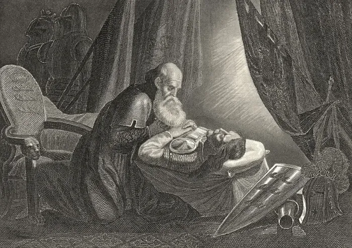 Framed Print : Historic steel engraving, Eberhard II