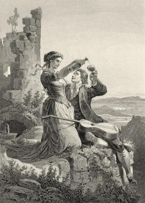 Framed Print : Historic steel engraving by Ferdinand Rothbart Framed Print : Historic steel engraving by Ferdinand Rothbart
