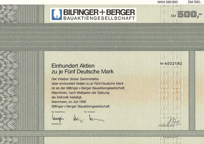 Framed Print : Historic stock certificate, 100 shares of 5 Deutschmarks Framed Print : Historic stock certificate, 100 shares of 5 Deutschmarks