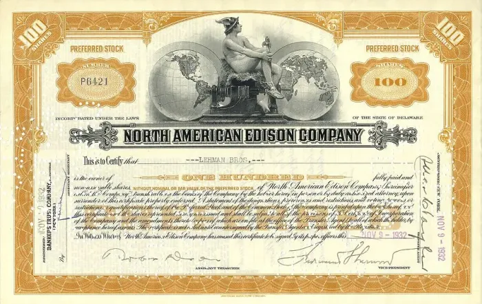Framed Print : Historic stock certificate, share Framed Print : Historic stock certificate, share
