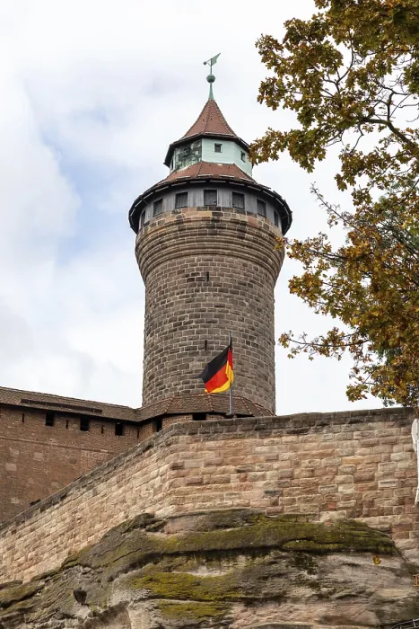 Framed Print : Historic tower and building of the Nuremberg castle