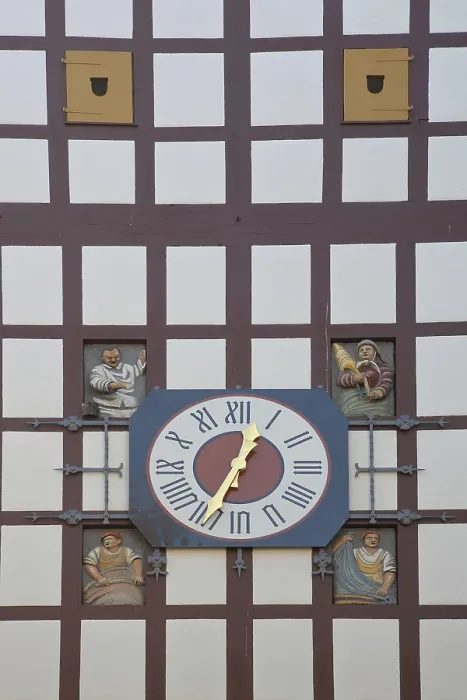 Framed Print : Historic Tubingen Gate built in 1330 with half-timbering Framed Print : Historic Tubingen Gate built in 1330 with half-timbering
