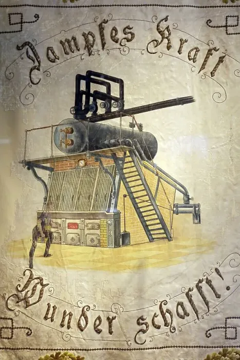 Framed Print : Historic union banner from 1899