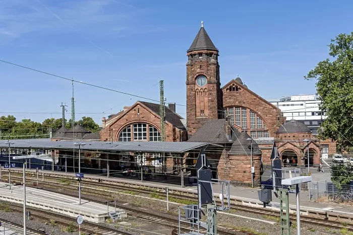 Framed Print : Historic Wilhelmine railway station