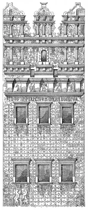 Framed Print : Historical architectural illustration from the 19th Century Framed Print : Historical architectural illustration from the 19th Century