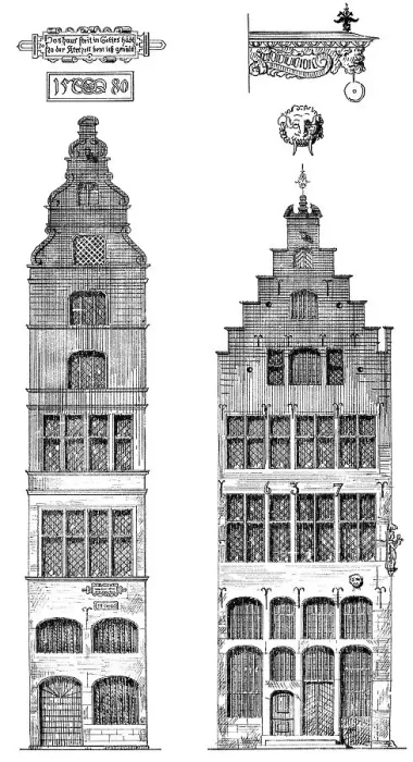 Framed Print : Historical architectural illustration from the 19th Century