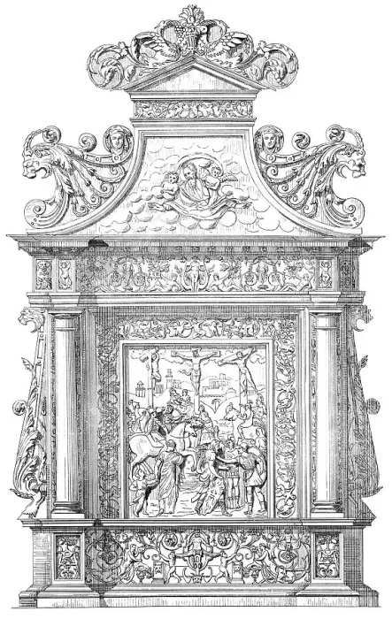 Framed Print : Historical architectural illustration from the 19th Century