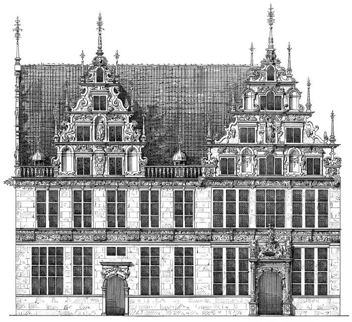 Framed Print : Historical architectural illustration from the 19th Century Framed Print : Historical architectural illustration from the 19th Century