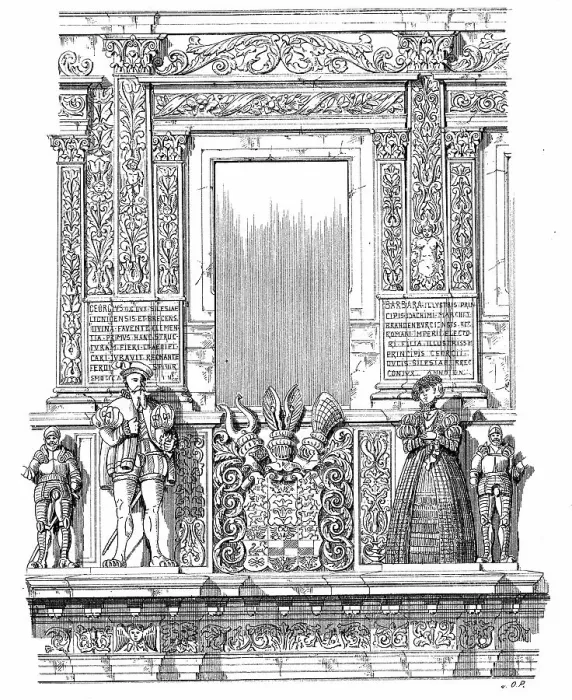 Framed Print : Historical architectural illustration from the 19th Century
